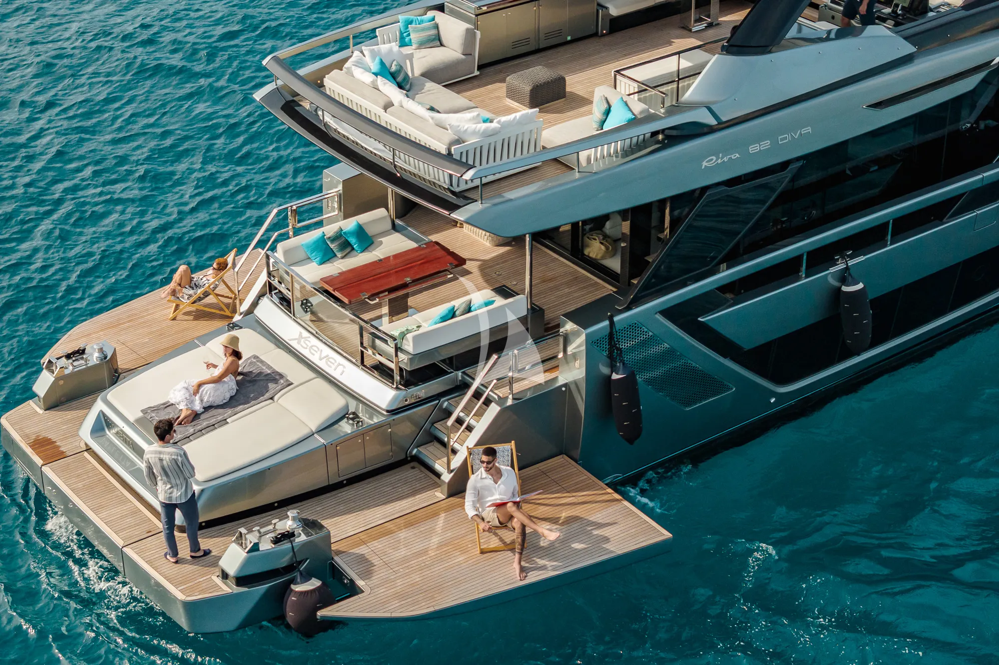 X SEVEN Riva Diva 82 - aft deck