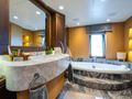 YAZZ Aegean Custom Sailing Yacht 55m cabin bathroom with bathtub