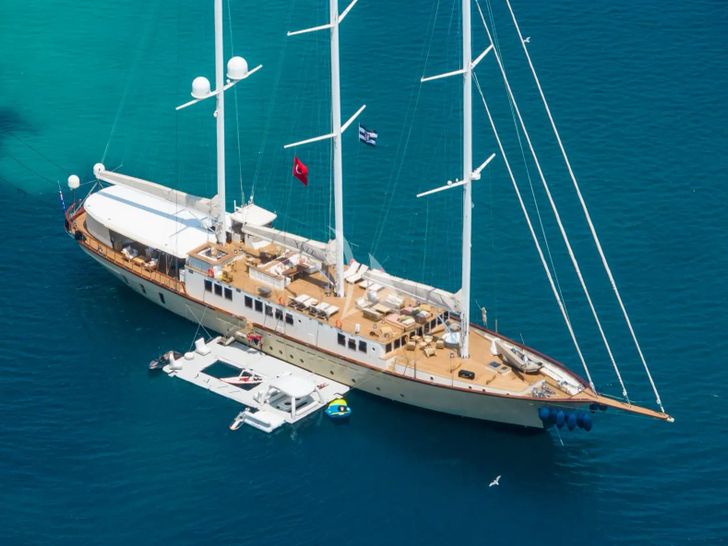 YAZZ Aegean Custom Sailing Yacht 55m - main profile YAZZ Aegean Custom Sailing Yacht 55m - main profile