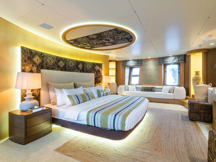 YAZZ Aegean Custom Sailing Yacht 55m - master cabin YAZZ Aegean Custom Sailing Yacht 55m - master cabin