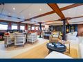 YAZZ Aegean Custom Sailing Yacht 55m saloon lounge and dining area
