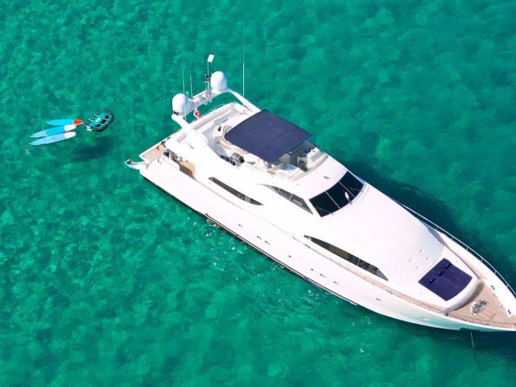YOLO TOO Ferretti Custom Line 94 - aerial shot YOLO TOO Ferretti Custom Line 94 - aerial shot