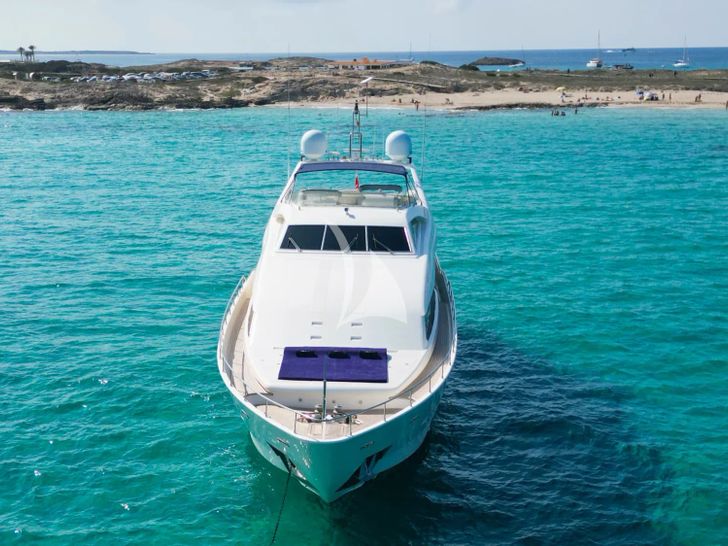 YOLO TOO Ferretti Custom Line 94 - bow view YOLO TOO Ferretti Custom Line 94 - bow view