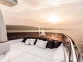 YVONNE Ferretti Custom Line Navetta 28 - sun deck sun bed YVONNE Ferretti Custom Line Navetta 28 - sun deck sun bed
