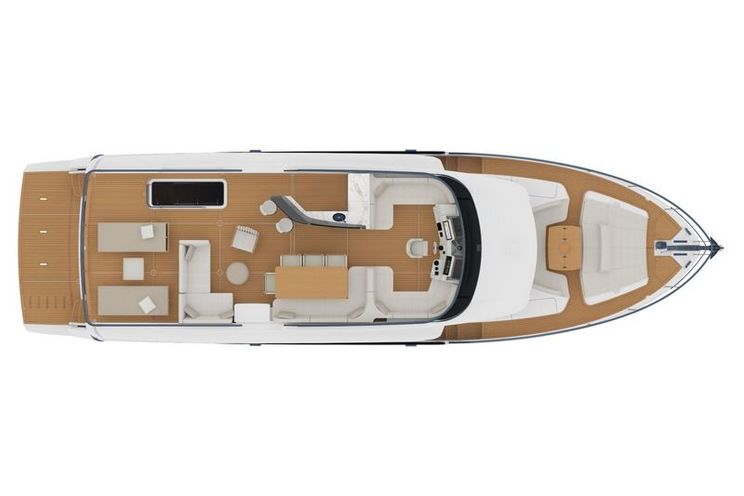 Layout for LEGEND II Absolute Navetta 68 - upper deck layout