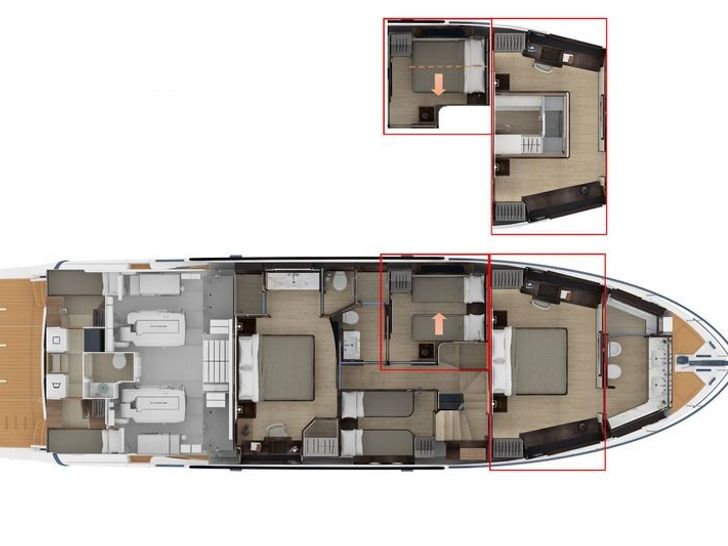 LEGEND II Absolute Navetta 68 - cabin deck layout LEGEND II Absolute Navetta 68 - cabin deck layout