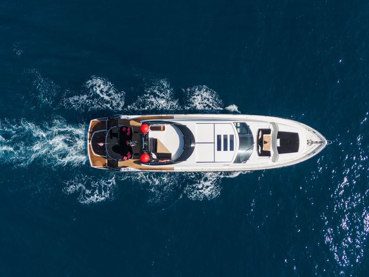 PALUMBA Sunseeker Predator 84 - top aerial shot PALUMBA Sunseeker Predator 84 - top aerial shot