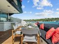 PALUMBA Sunseeker Predator 84 - aft deck seating and dining areas PALUMBA Sunseeker Predator 84 - aft deck seating and dining areas