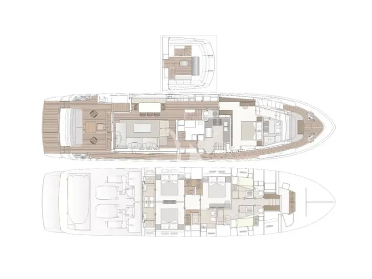 ZATARA II Sanlorenzo SL90A - layout ZATARA II Sanlorenzo SL90A - layout