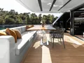 ZATARA II Sanlorenzo SL90A - main aft deck alfresco dining lounge ZATARA II Sanlorenzo SL90A - main aft deck alfresco dining lounge