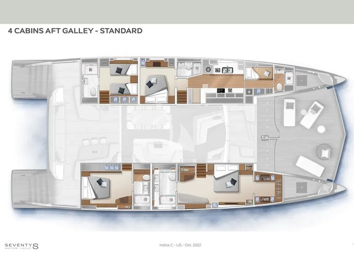 ZENIT Lagoon Seventy 8 - layout ZENIT Lagoon Seventy 8 - layout