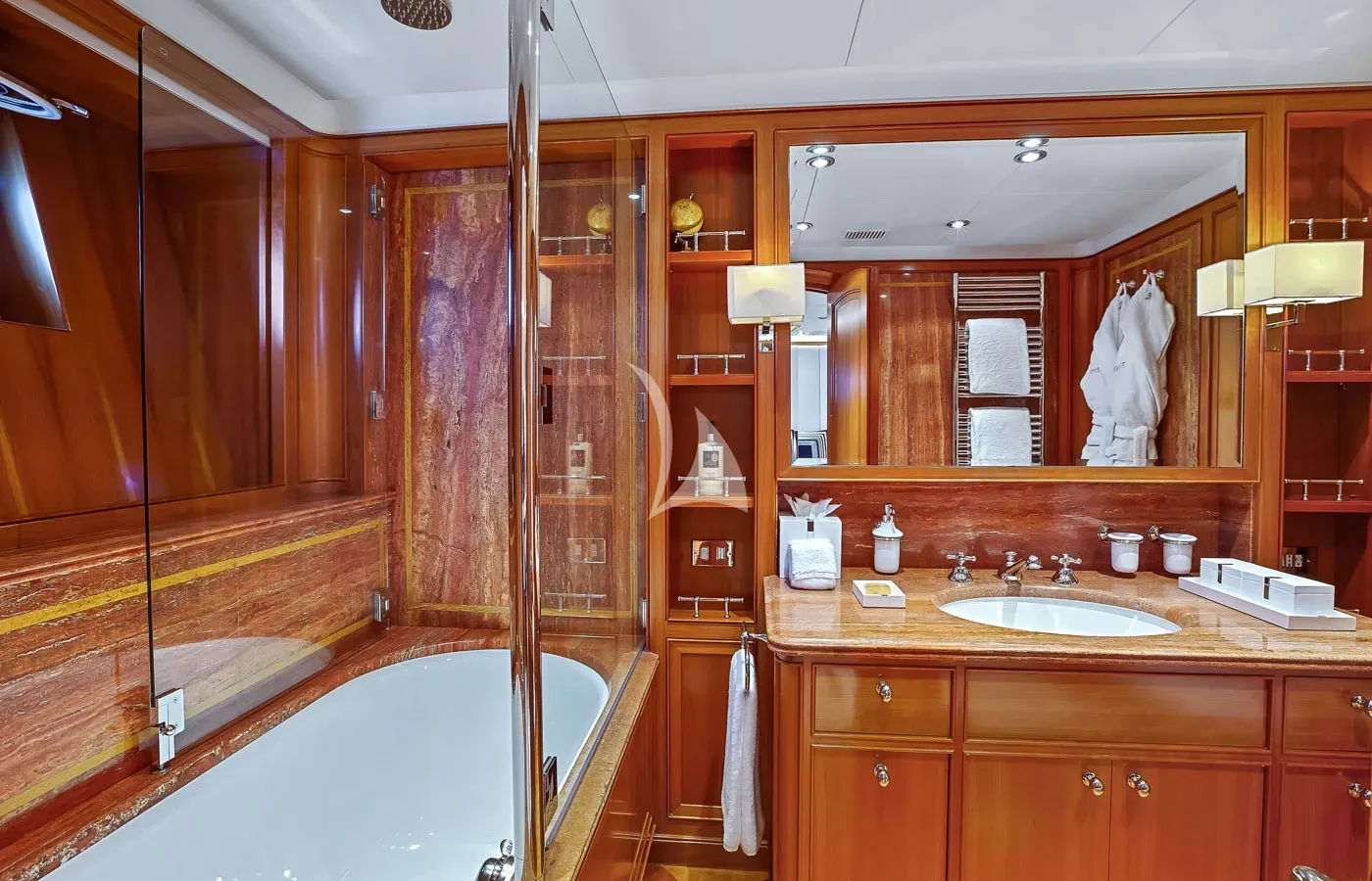 ZENJI Perini Navi 56m - cabin bathroom