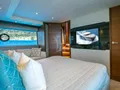 ZEN VIBES Princess 68 - master cabin bed and TV ZEN VIBES Princess 68 - master cabin bed and TV