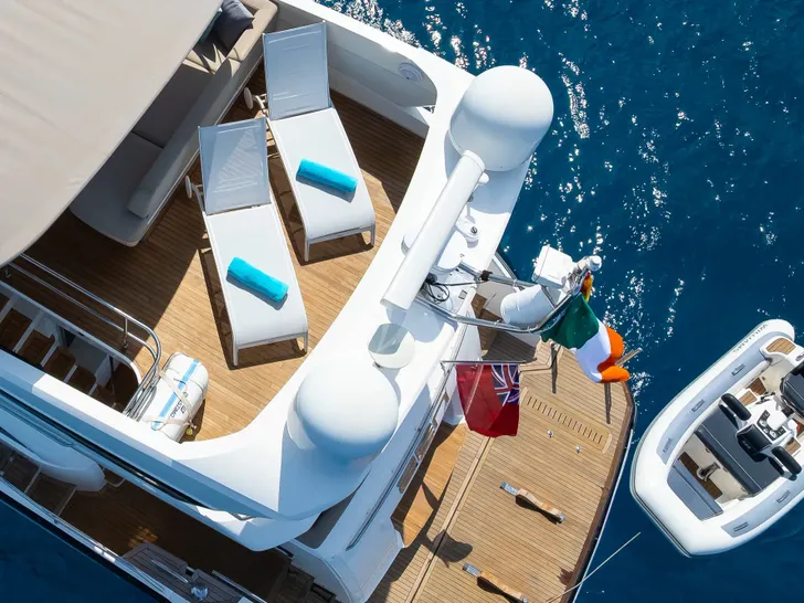 ZEN VIBES Princess 68 - top aft shot ZEN VIBES Princess 68 - top aft shot