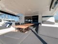 ZERI Lagoon 55 - aft deck seating and dining area ZERI Lagoon 55 - aft deck seating and dining area