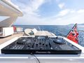 ZOZO Azimut Grande 27m - sundeck DJ booth ZOZO Azimut Grande 27m - sundeck DJ booth
