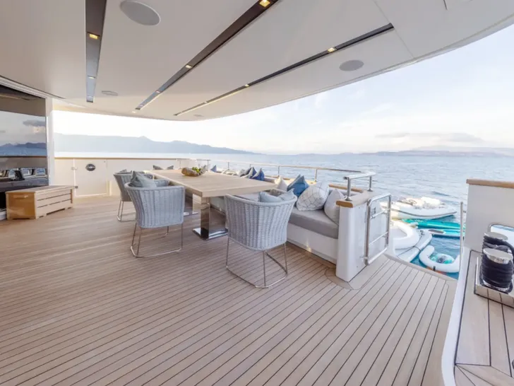 ZULU 3 Sanlorenzo SD112 - main aft deck ZULU 3 Sanlorenzo SD112 - main aft deck