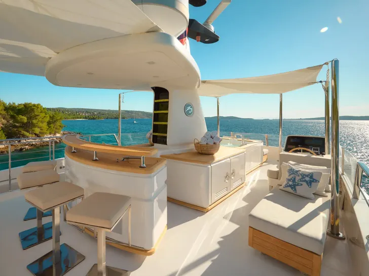 ZULU 3 Sanlorenzo SD112 - sundeck bar ZULU 3 Sanlorenzo SD112 - sundeck bar