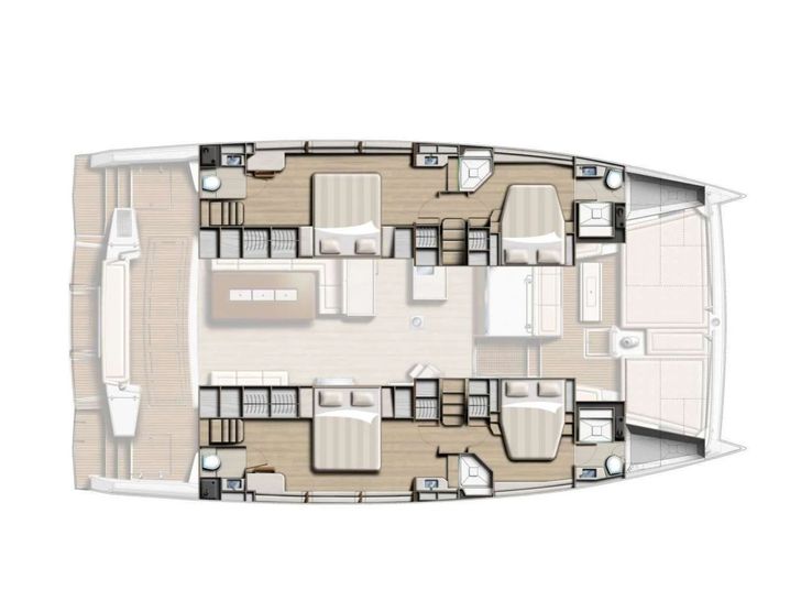 ZURI 3 Bali 5.4 - cabin layout ZURI 3 Bali 5.4 - cabin layout