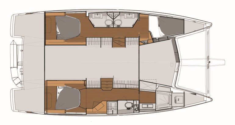 Charter Yacht Lucia 40 - 3 cabins(1 Master and 2 double)- 2019 - Trogir - Split