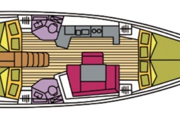 Layout for ALGEIBA Oceanis 45 - Layout