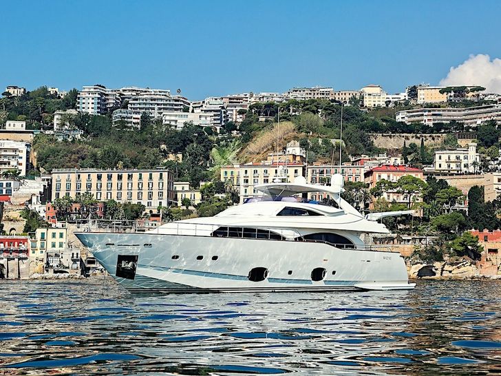 at anchor in the Amalfi Coast