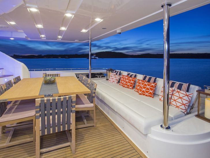 Ferretti 108 Alandrea Aft Deck