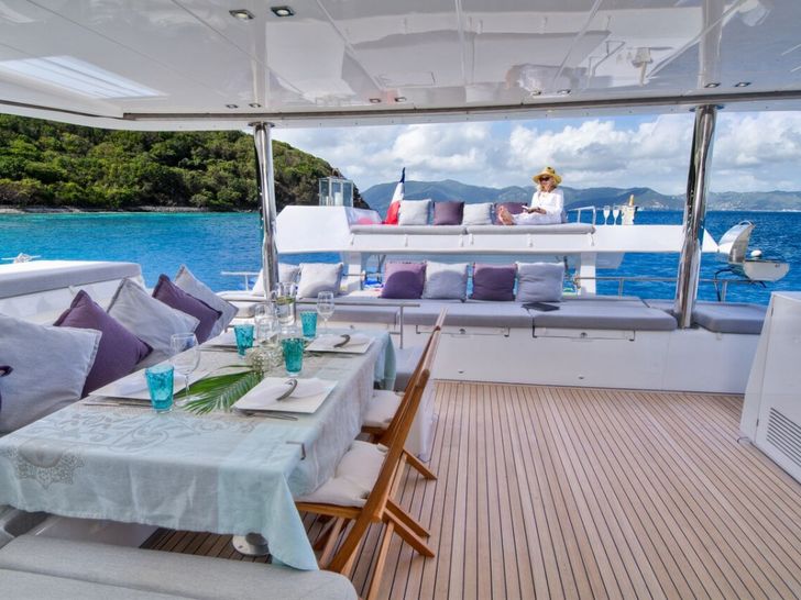 Altesse Lagoon 560 BVI Aft Deck Altesse Lagoon 560 BVI Aft Deck