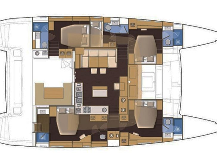 Altesse Lagoon 560 Layout Altesse Lagoon 560 Layout