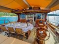 ANGELICA Custom Line Gulet 30m - upper deck dining area ANGELICA Custom Line Gulet 30m - upper deck dining area