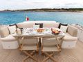 ARAMIS Princess V78 - aft dining area ARAMIS Princess V78 - aft dining area
