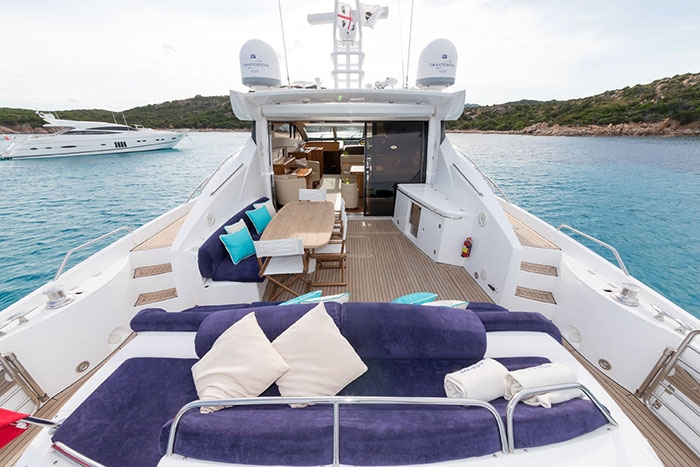 Charter Yacht ASPIRE OF LONDON - Sunseeker Predator 72 - 4 Cabins - Porto Cervo - Poltu Quatu - Olbia - Sardinia - Corsica