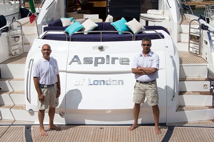 Charter Yacht ASPIRE OF LONDON - Sunseeker Predator 72 - 4 Cabins - Porto Cervo - Poltu Quatu - Olbia - Sardinia - Corsica