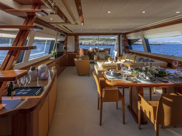 ASTARTE Ferretti Motor Yacht Main Saloon ASTARTE Ferretti Motor Yacht Main Saloon