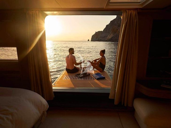 BABAC Lagoon Seventy 7 - master cabin balcony BABAC Lagoon Seventy 7 - master cabin balcony