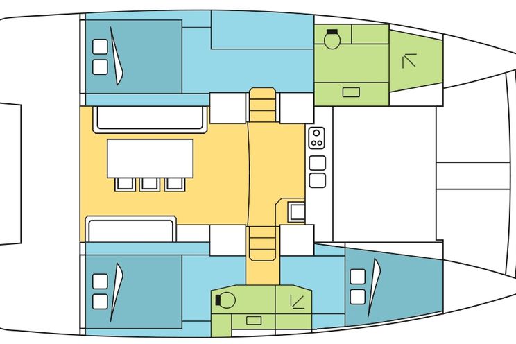 Charter Yacht Bali 4.1 - 3 Cabins(3 double)- Miami - Florida