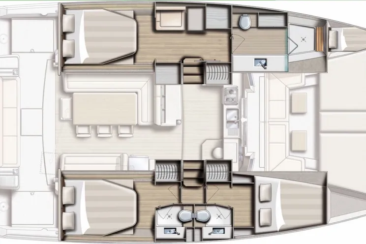 Charter Yacht Bali 4.1 - 3 Cabins - 2019 - Newport - Nassau - Bahamas