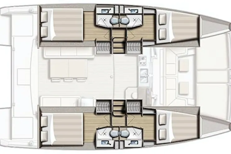 Charter Yacht Bali 4.1 - 4 cabins(4 double)- Split - Kastela - Croatia