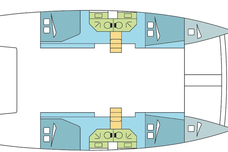 Charter Yacht Bali 4.3 - 2018 - 6 cabins(4 double + 2 single)- USVI - BVI