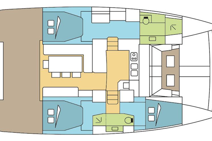 Charter Yacht Bali 4.3 - 2019 - 3 cabins(3 doubles)- USVI - BVI