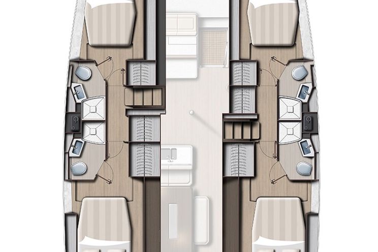 Charter Yacht Bali 4.6 - 2021 - 5 cabins(4 double + 1 skipper)- Rhodes - Kos
