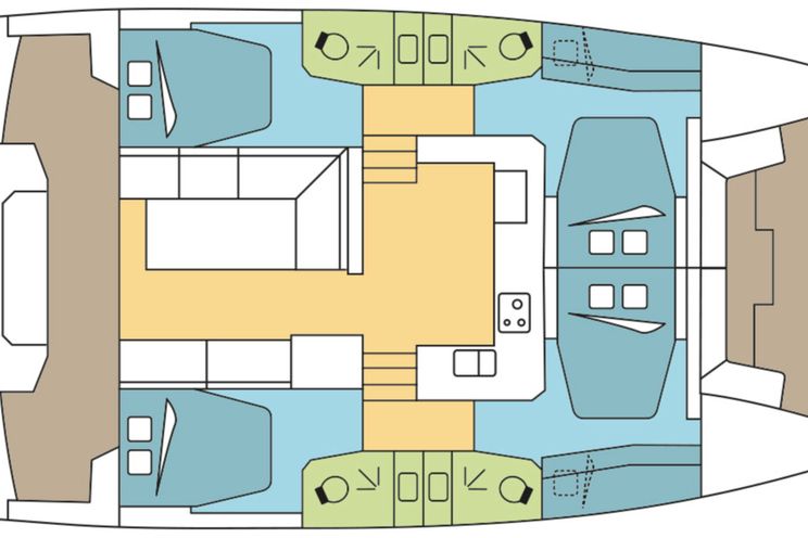 Charter Yacht Bali Catspace - 4 Cabins - 2020 - Gocek - Marmaris - Bodrum