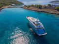 SEA WOLF Mondomarine 42m - anchored aerial shot SEA WOLF Mondomarine 42m - anchored aerial shot