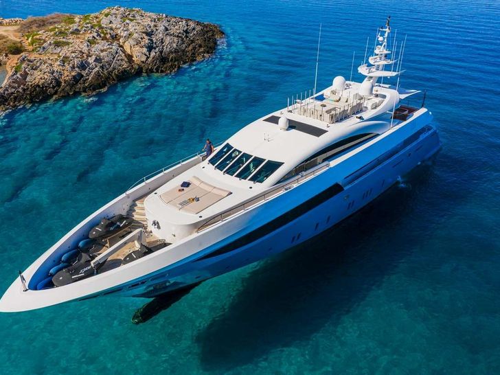 SEA WOLF Mondomarine 42m - aerial foredeck shot SEA WOLF Mondomarine 42m - aerial foredeck shot
