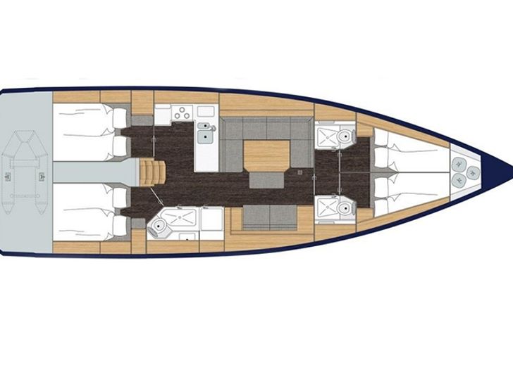 Bavaria 45 - Layout