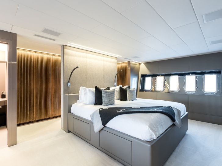 BEACHOUSE Mangusta 130 master cabin BEACHOUSE Mangusta 130 master cabin