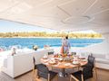 BEACHOUSE Mangusta 130 aft deck BEACHOUSE Mangusta 130 aft deck