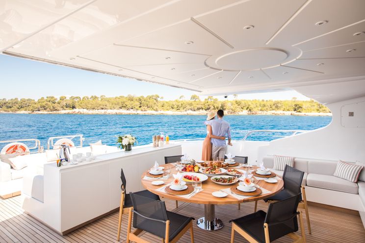 Charter Yacht BEACHOUSE - Mangusta 130 - 4 Cabins - Monaco - Cannes - St Tropez - French Riviera