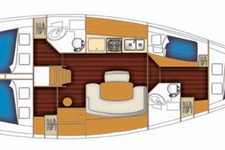 Charter Yacht Beneteau Cyclades 43.4 - 4 Cabins - Malta