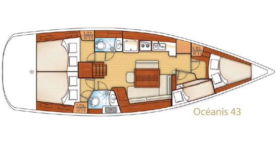 Charter Yacht Beneteau Oceanis 43 - 4 Cabins - Puntone - Portorosa